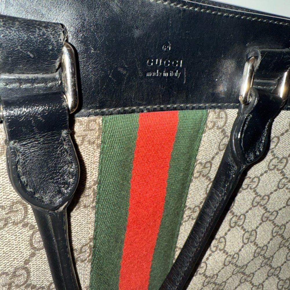 Gucci Ophidia GG Supreme medium top handle tote - Picture 4 of 13